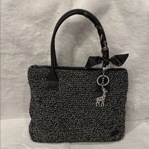 the Sak  Black and White Woven Tote Bag - Small